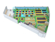 تجهیزات پارک ترامپولین داخلی استاندارد اروپایی با فنرهای SUS 18 سانتی متری